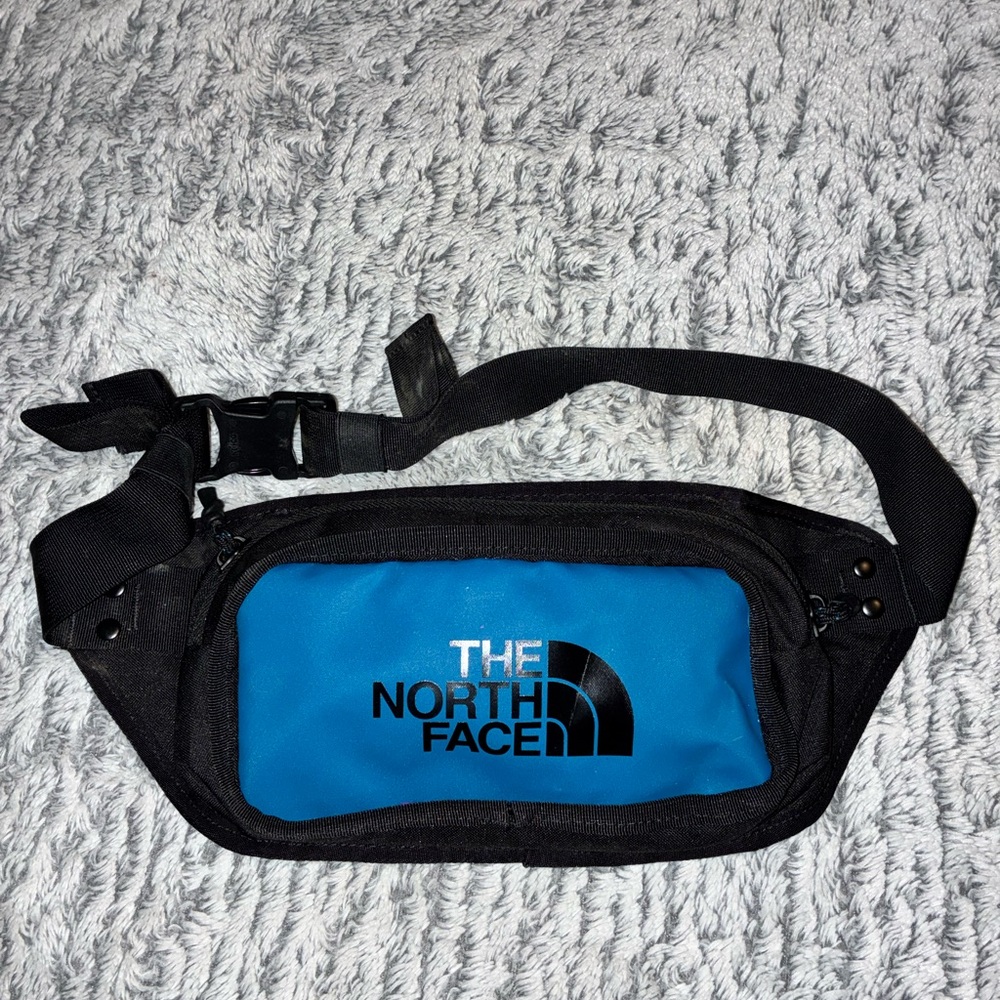 The North Face Men's Black and Blue Belt Bag or Fanypack